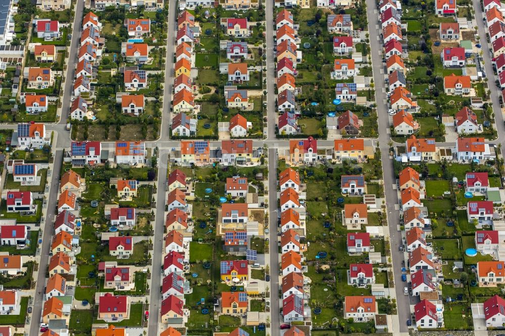 Luftaufnahme Regensburg - Wohngebiets- Siedlung in Regensburg im Bundesland Bayern