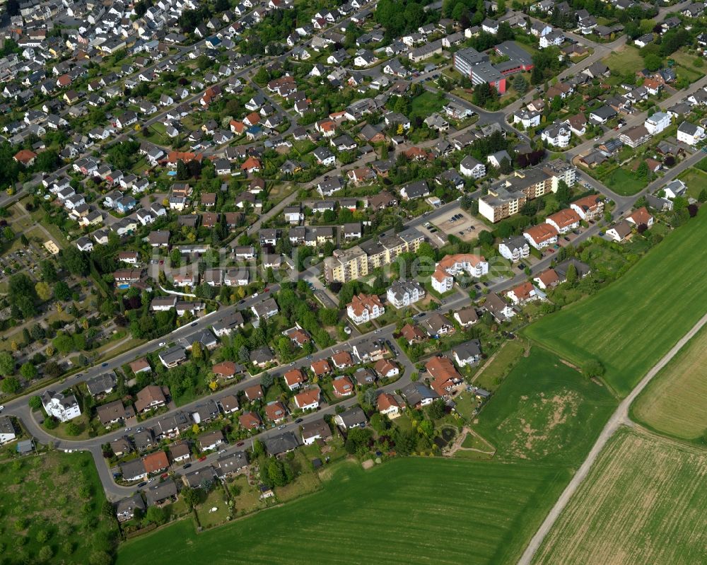 Scheuerfeld, Höhr aus der Vogelperspektive: Wohngebiets- Siedlung in Scheuerfeld, Höhr im Bundesland Rheinland-Pfalz