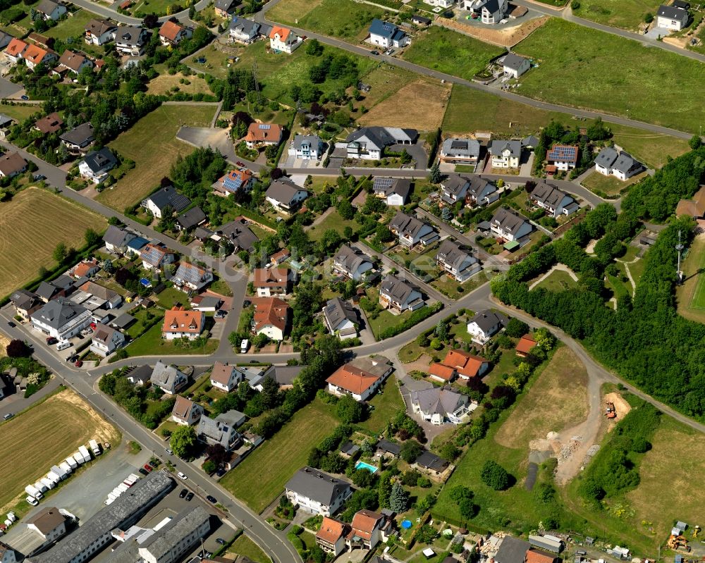 Simmertal aus der Vogelperspektive: Wohngebiets - Siedlung in Simmertal im Bundesland Rheinland-Pfalz