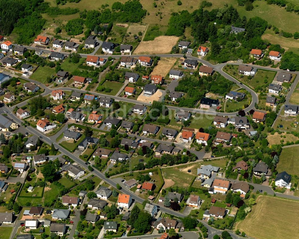 Luftbild Simmertal - Wohngebiets - Siedlung in Simmertal im Bundesland Rheinland-Pfalz