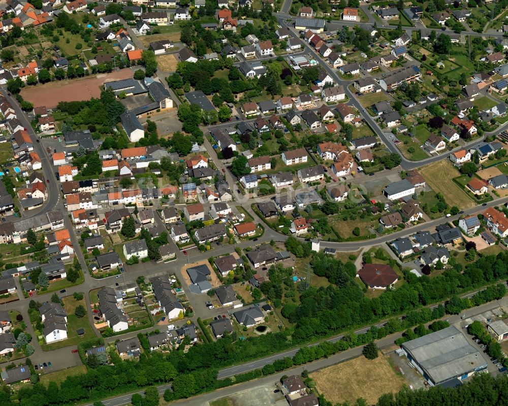 Simmertal von oben - Wohngebiets - Siedlung in Simmertal im Bundesland Rheinland-Pfalz