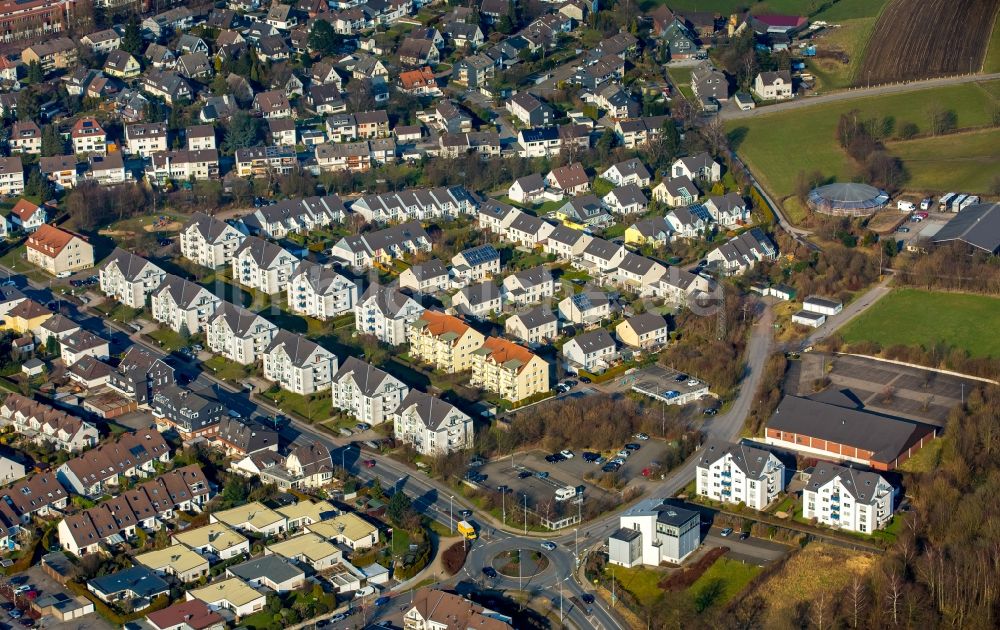 Luftaufnahme Sprockhövel - Wohngebiets- Siedlung Steinklippe in Sprockhövel im Bundesland Nordrhein-Westfalen