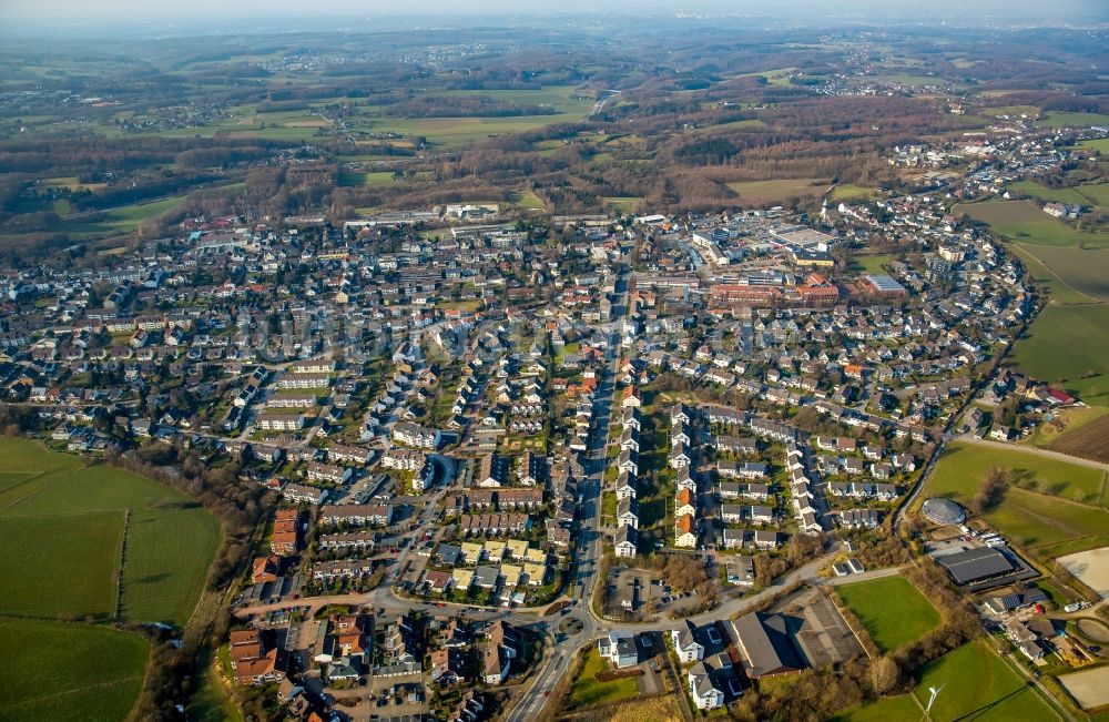 Sprockhövel von oben - Wohngebiets- Siedlung Steinklippe in Sprockhövel im Bundesland Nordrhein-Westfalen