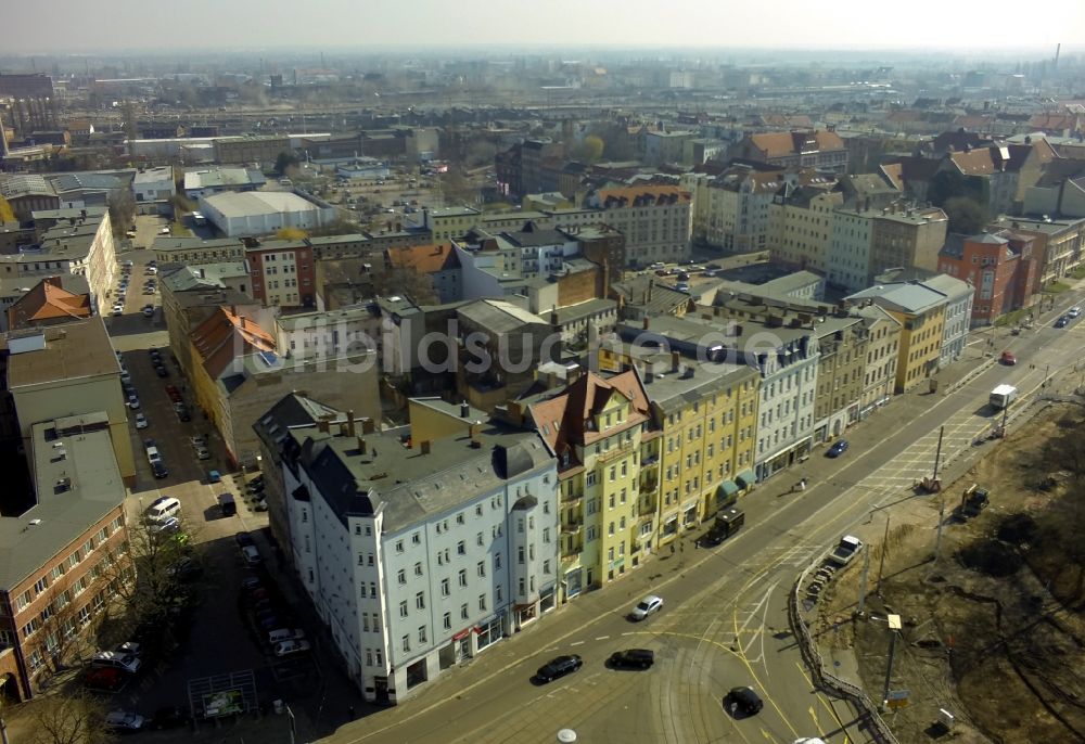 Luftbild Halle (Saale) - Wohngebiets- Siedlung Steintor in Halle (Saale) im Bundesland Sachsen-Anhalt