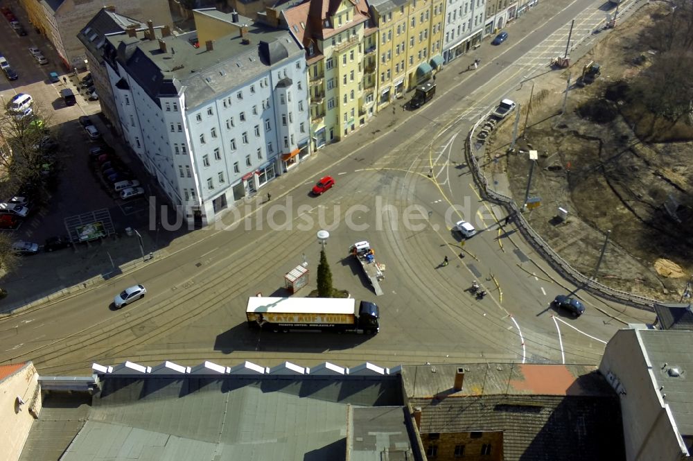 Luftaufnahme Halle (Saale) - Wohngebiets- Siedlung Steintor in Halle (Saale) im Bundesland Sachsen-Anhalt