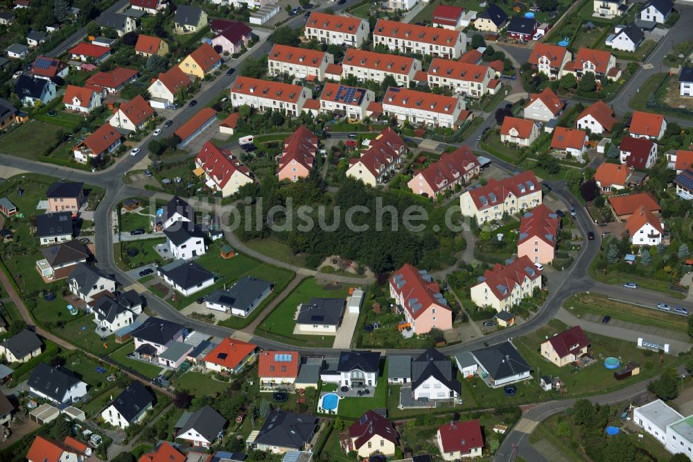 Luftbild Taucha - Wohngebiets- Siedlung in Taucha im Bundesland Sachsen