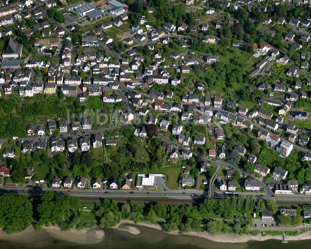 Urbar aus der Vogelperspektive: Wohngebiets- Siedlung in Urbar im Bundesland Rheinland-Pfalz