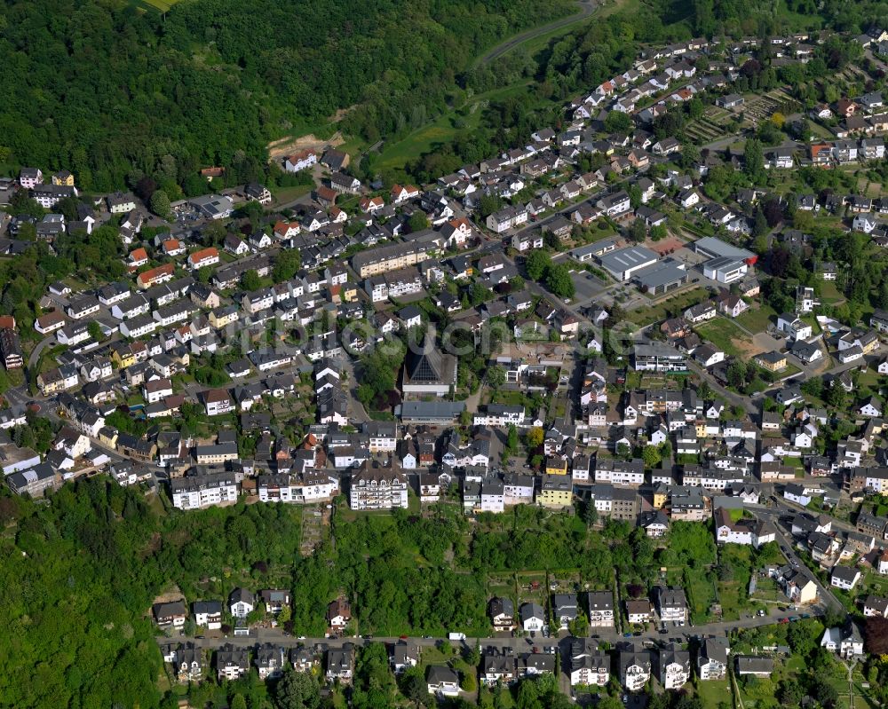 Luftaufnahme Urbar - Wohngebiets- Siedlung in Urbar im Bundesland Rheinland-Pfalz