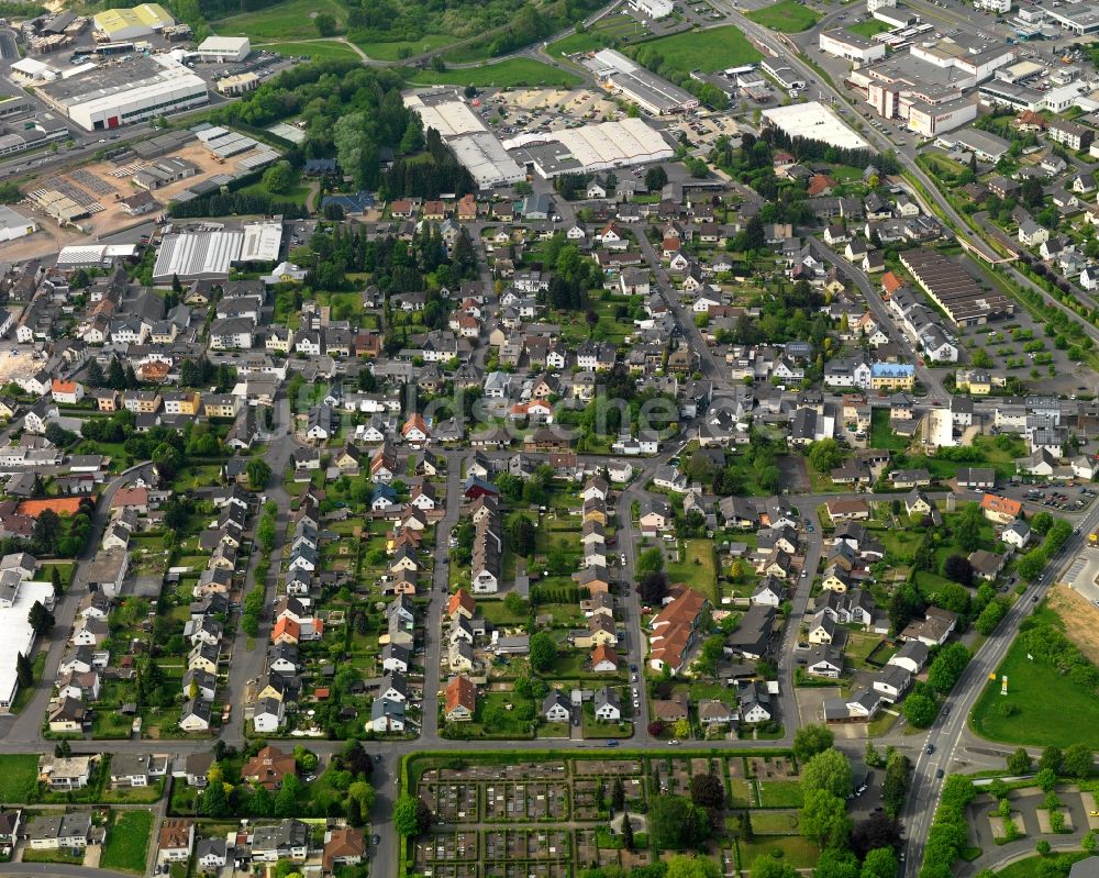 Wirges aus der Vogelperspektive: Wohngebiets- Siedlung in Wirges im Bundesland Rheinland-Pfalz