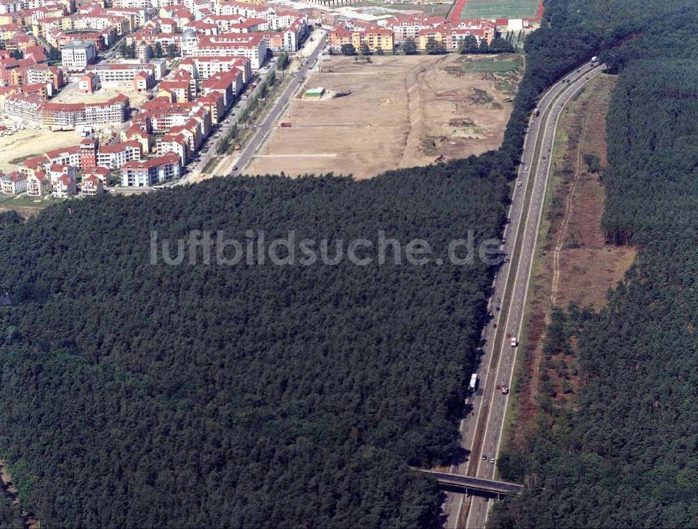 Potsdam - Drewitz / Kirchsteigfeld aus der Vogelperspektive: Wohngebietsneubauten in Potsdam-Kirchsteigfeld