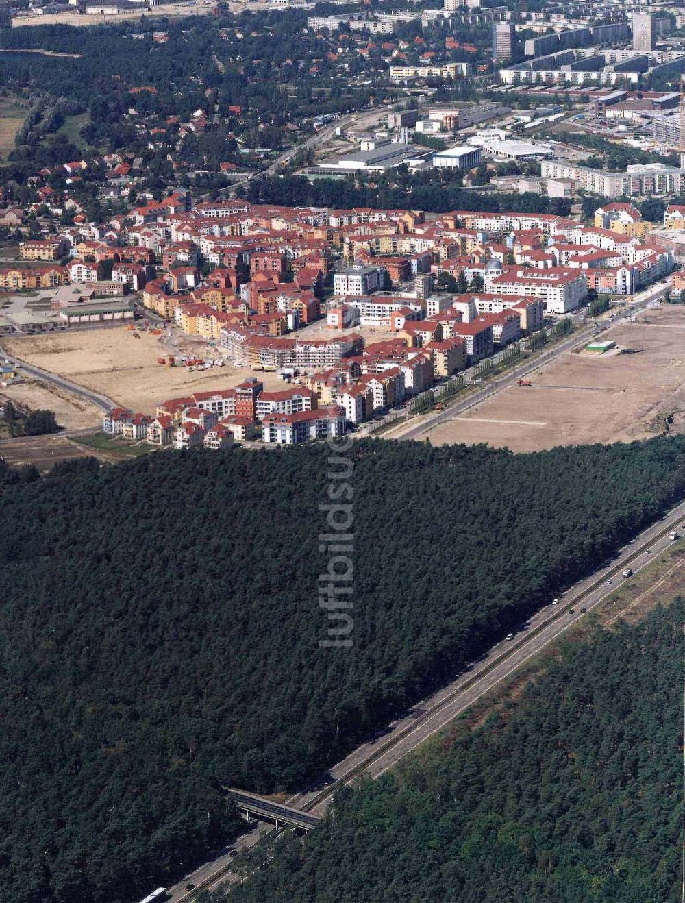 Luftbild Potsdam - Drewitz / Kirchsteigfeld - Wohngebietsneubauten in Potsdam-Kirchsteigfeld