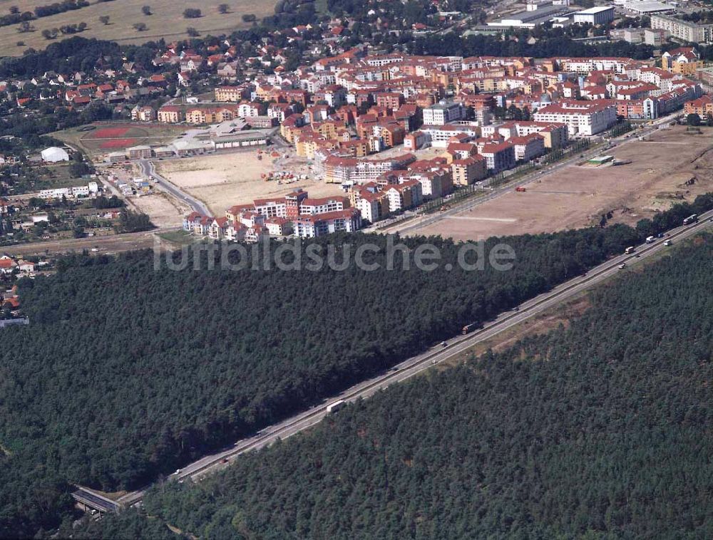 Luftaufnahme Potsdam - Drewitz / Kirchsteigfeld - Wohngebietsneubauten in Potsdam-Kirchsteigfeld