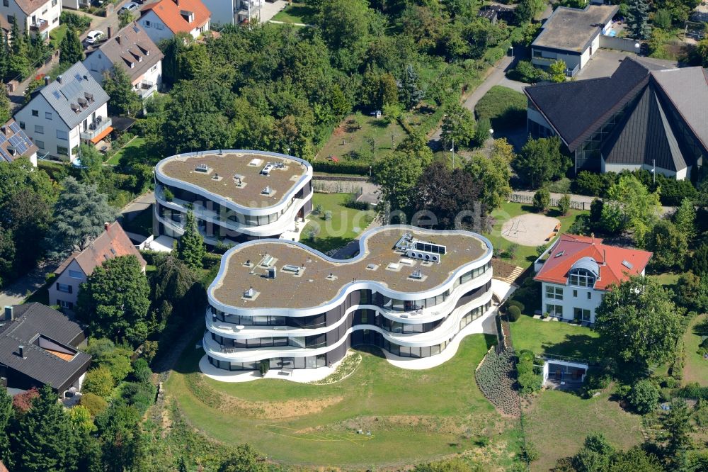 Luftbild Stuttgart - Wohngebäude- Anlage View auf der Membergkuppe im Wohngebiet Geiger in Stuttgart im Bundesland Baden-Württemberg