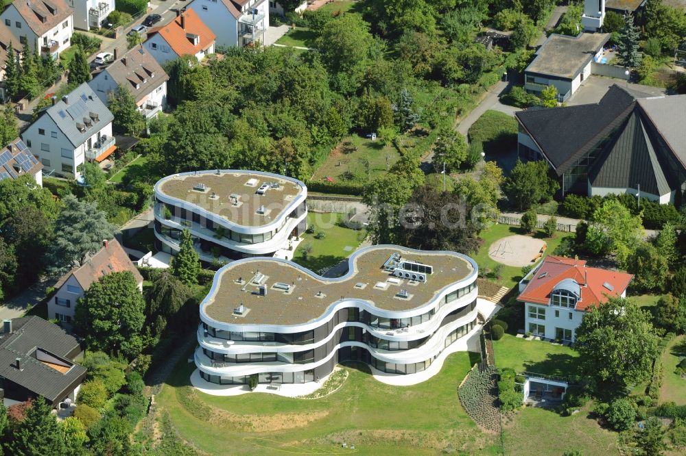 Luftaufnahme Stuttgart - Wohngebäude- Anlage View auf der Membergkuppe im Wohngebiet Geiger in Stuttgart im Bundesland Baden-Württemberg