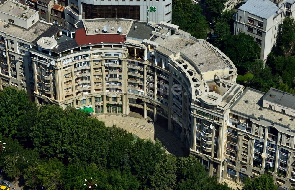 Bukarest von oben - Wohngebäude in Bukarest in Rumänien