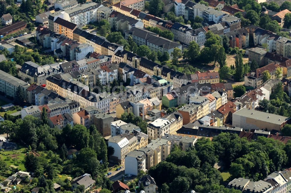 Luftaufnahme Gera - Wohngebäude in Gera im Bundesland Thüringen