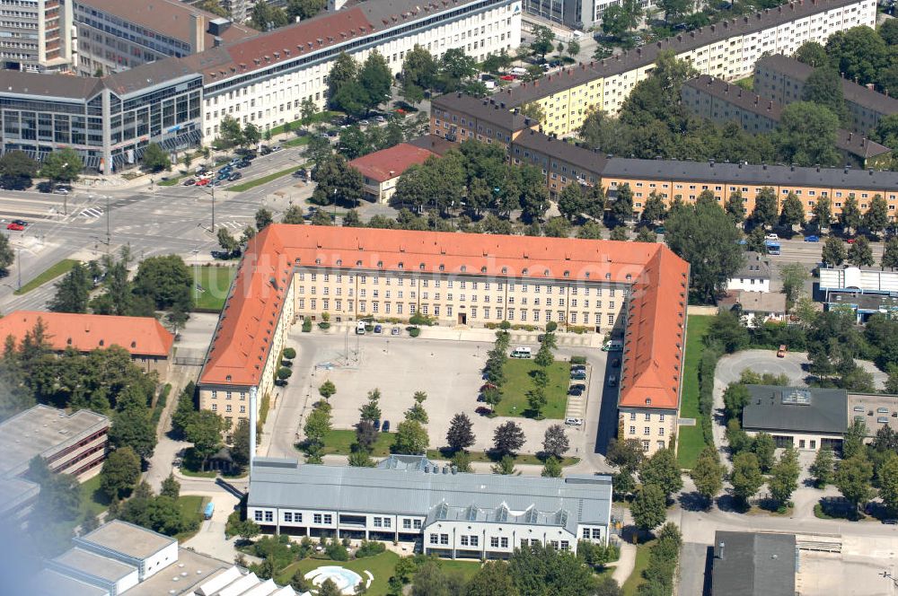 München aus der Vogelperspektive: Wohngebäude in München