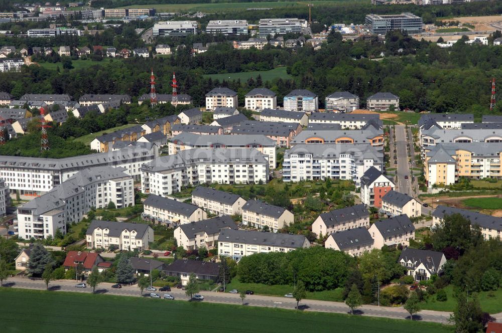 Luftbild Luxemburg - Wohngebäude im Stadtviertel Cents.