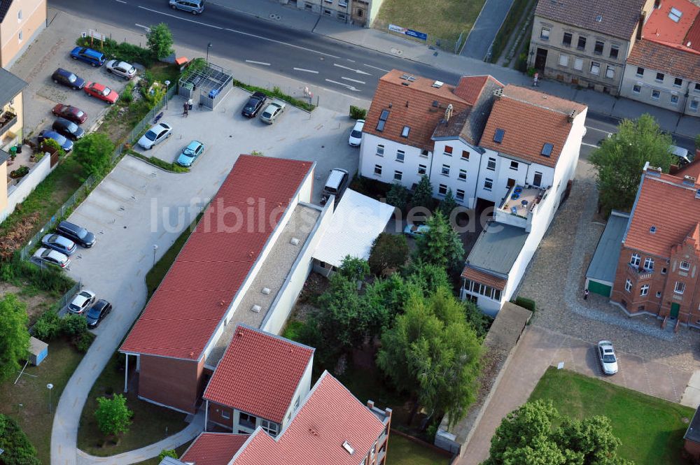 Bernau aus der Vogelperspektive: Wohnhaus an der Börnicker Straße im Stadtzentrum von Bernau