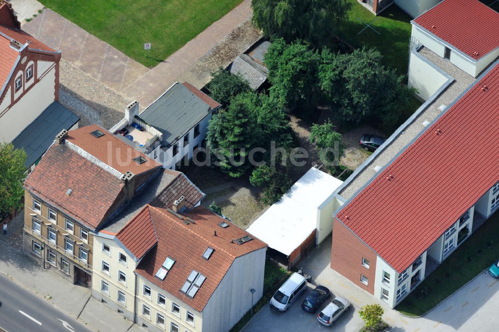 Luftbild Bernau - Wohnhaus an der Börnicker Straße im Stadtzentrum von Bernau