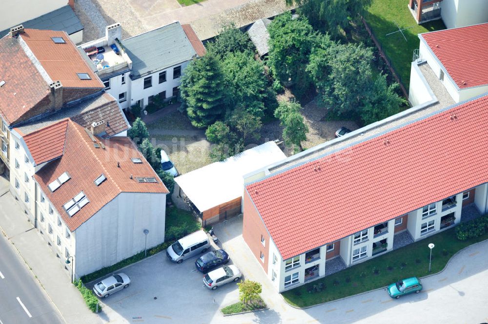 Luftaufnahme Bernau - Wohnhaus an der Börnicker Straße im Stadtzentrum von Bernau