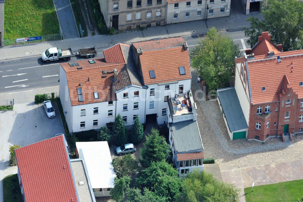 Bernau aus der Vogelperspektive: Wohnhaus an der Börnicker Straße im Stadtzentrum von Bernau