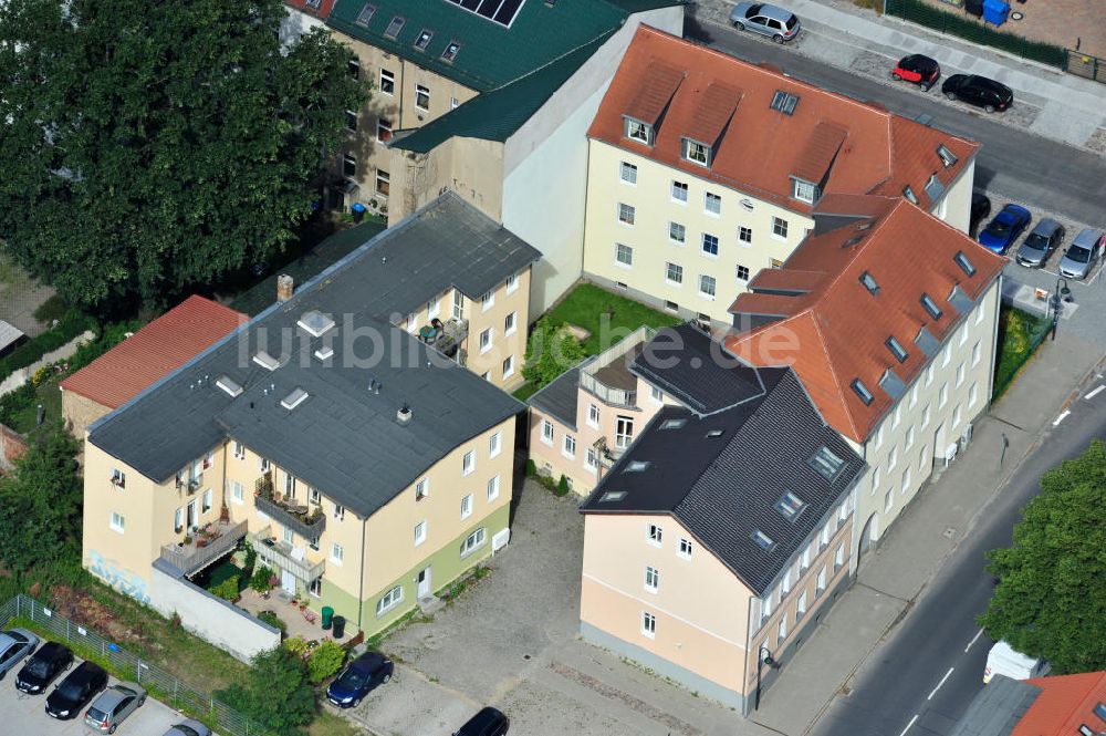 Luftbild Bernau - Wohnhaus an der Börnicker Straße im Stadtzentrum von Bernau