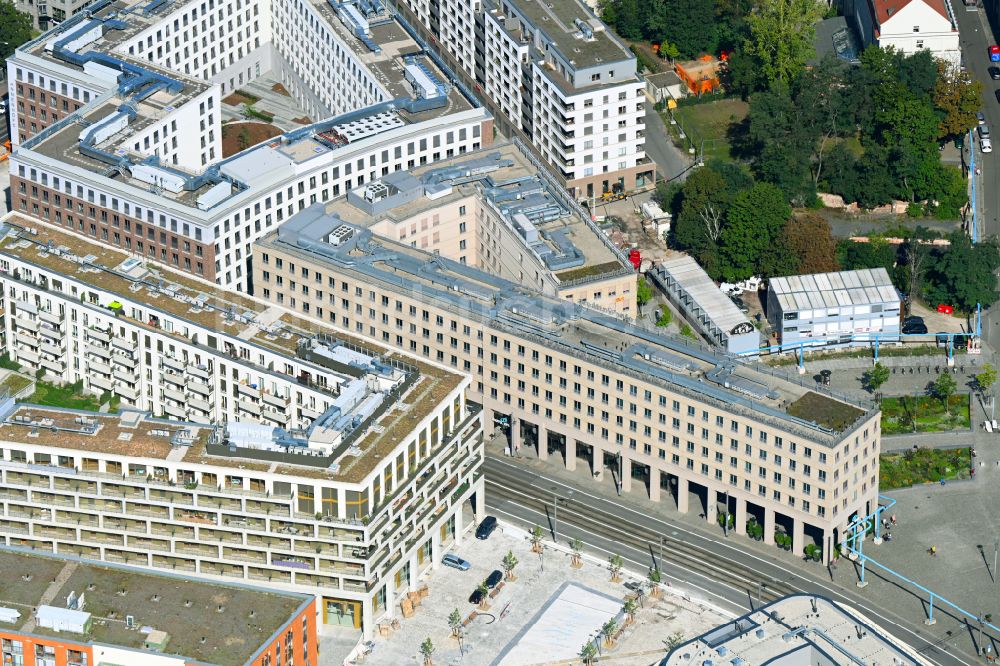 Luftaufnahme Dresden - Wohnhaus Mary-Ann-Apartments in Dresden im Bundesland Sachsen, Deutschland