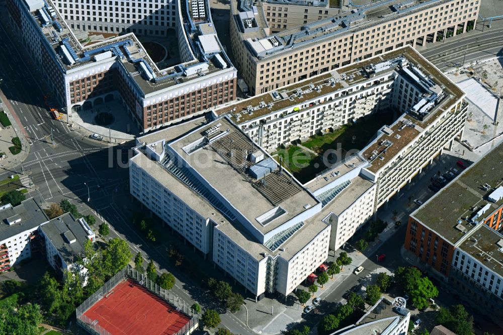 Luftaufnahme Dresden - Wohnhaus Mary-Ann-Apartments in Dresden im Bundesland Sachsen, Deutschland