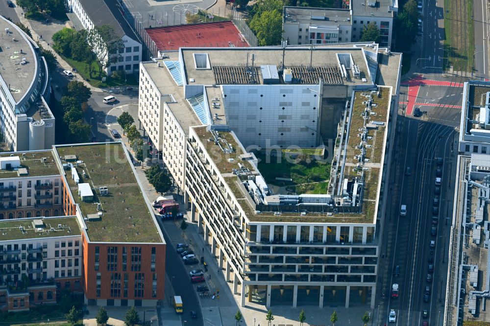 Dresden von oben - Wohnhaus Mary-Ann-Apartments in Dresden im Bundesland Sachsen, Deutschland