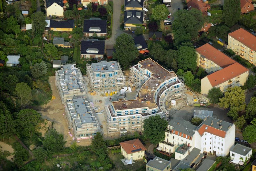 Luftbild Berlin - Wohnhaus- Neubau- Baustelle der Cardinalplatz GmbH & Co. KG in Berlin Köpenick