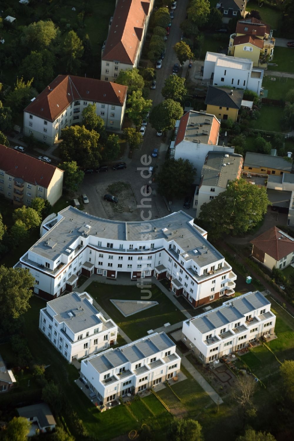 Luftbild Berlin - Wohnhaus- Neubau der Cardinalplatz GmbH & Co. KG in Berlin Köpenick