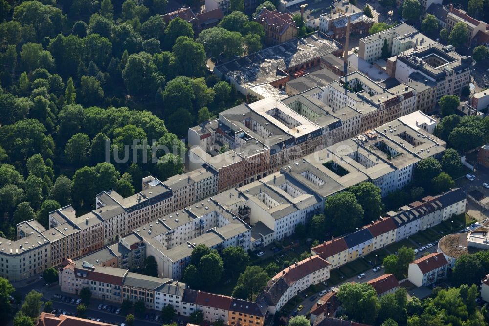 Luftbild Magdeburg - Wohnhaus- Reihe in Magdeburg im Bundesland Sachsen-Anhalt