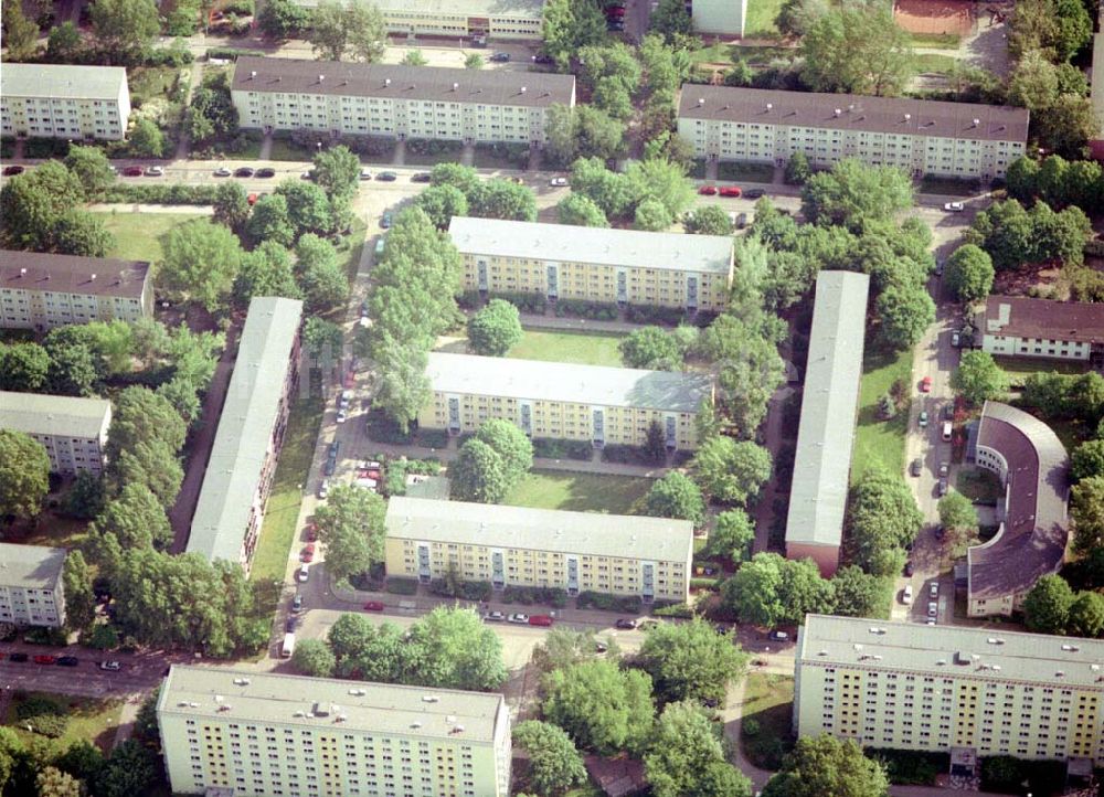 Berlin Lichtenberg von oben - Wohnhausanlage der PRIMA Wohnbauten