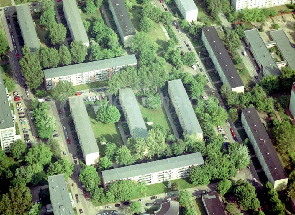 Berlin Lichtenberg aus der Vogelperspektive: Wohnhausanlage der PRIMA Wohnbauten