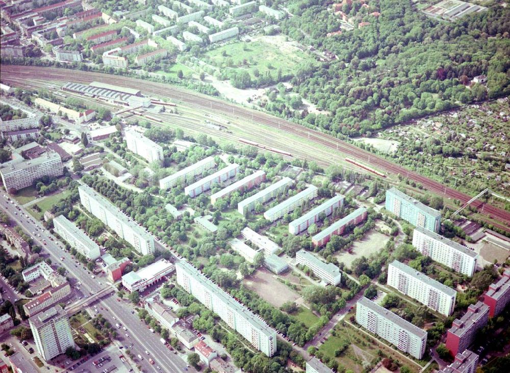 Luftbild Berlin Lichtenberg - Wohnhausanlage der PRIMA Wohnbauten