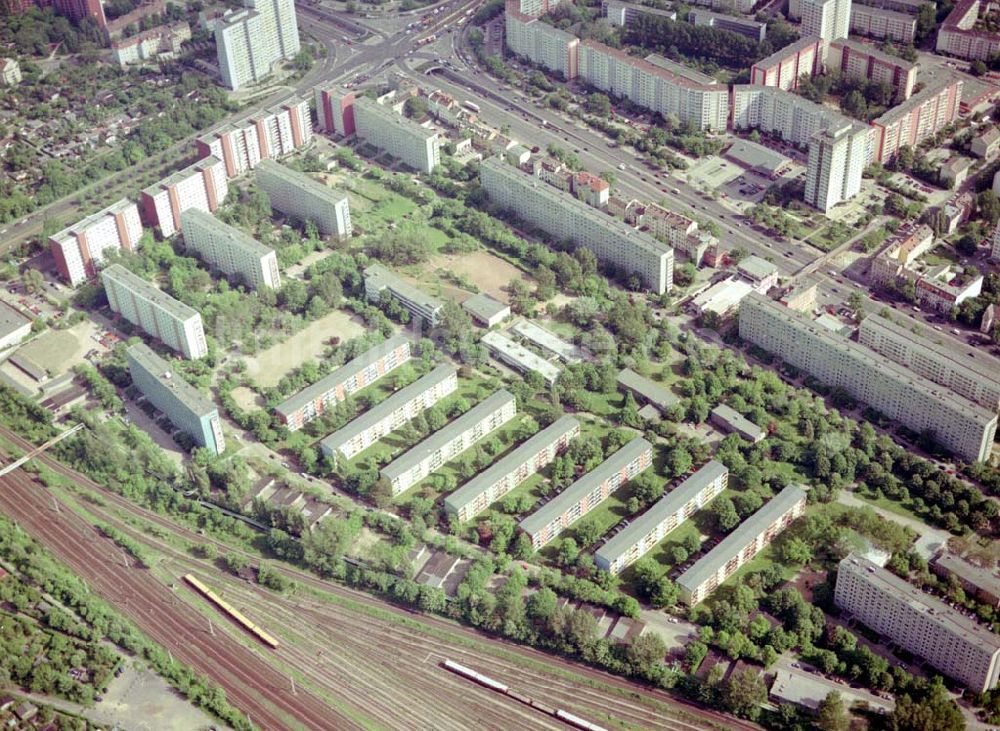 Berlin Lichtenberg von oben - Wohnhausanlage der PRIMA Wohnbauten