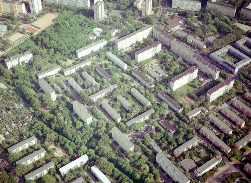 Luftaufnahme Berlin Lichtenberg - Wohnhausanlage der PRIMA Wohnbauten