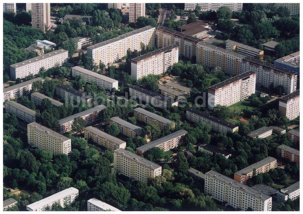 Luftbild Berlin Lichtenberg - Wohnhausanlage der PRIMA Wohnbauten