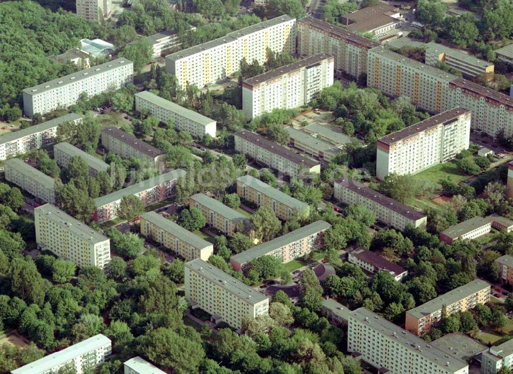 Luftaufnahme Berlin Lichtenberg - Wohnhausanlage der PRIMA Wohnbauten