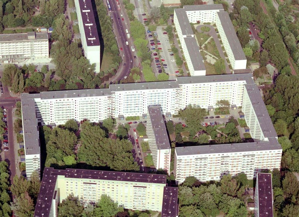 Luftbild Berlin Lichtenberg - Wohnhausanlage der PRIMA Wohnbauten