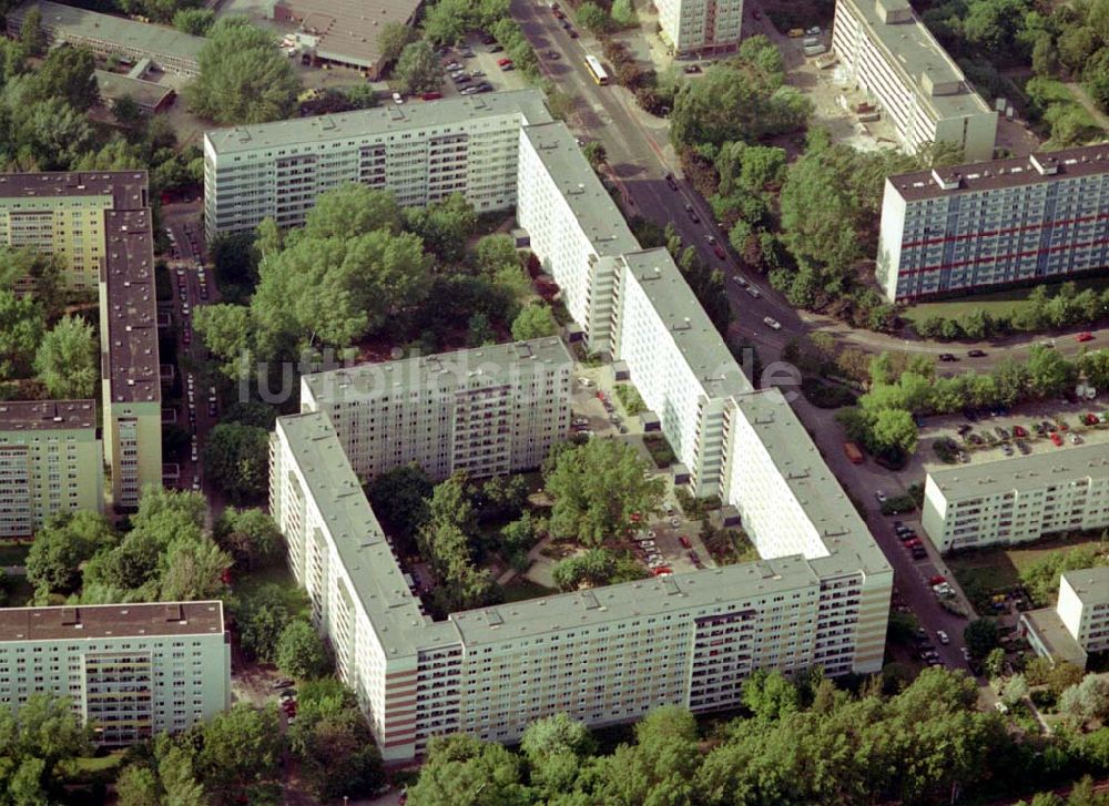 Berlin Lichtenberg von oben - Wohnhausanlage der PRIMA Wohnbauten