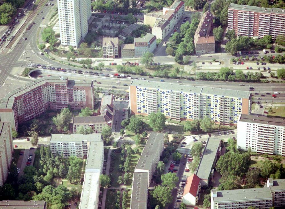 Luftaufnahme Berlin Lichtenberg - Wohnhausanlage der PRIMA Wohnbauten