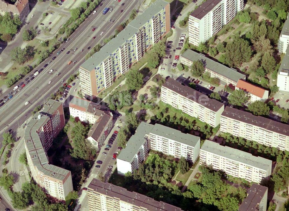 Luftbild Berlin Lichtenberg - Wohnhausanlage der PRIMA Wohnbauten