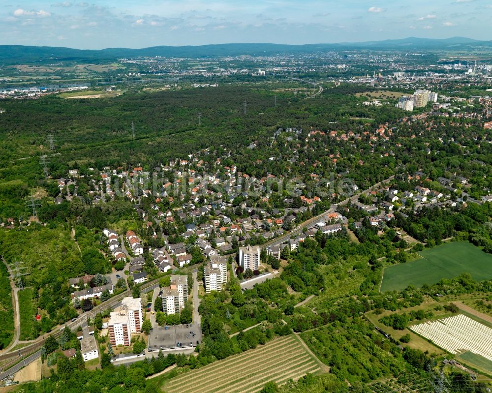 Luftaufnahme Mainz - Wohnhausanlagen an der Finther Landstraße in Gonsenheim in Mainz im Bundesland Rheinland-Pfalz