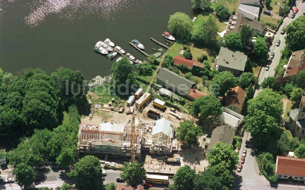 Berlin - Wannsee von oben - Wohnhausbau in Berlin-Wannsee