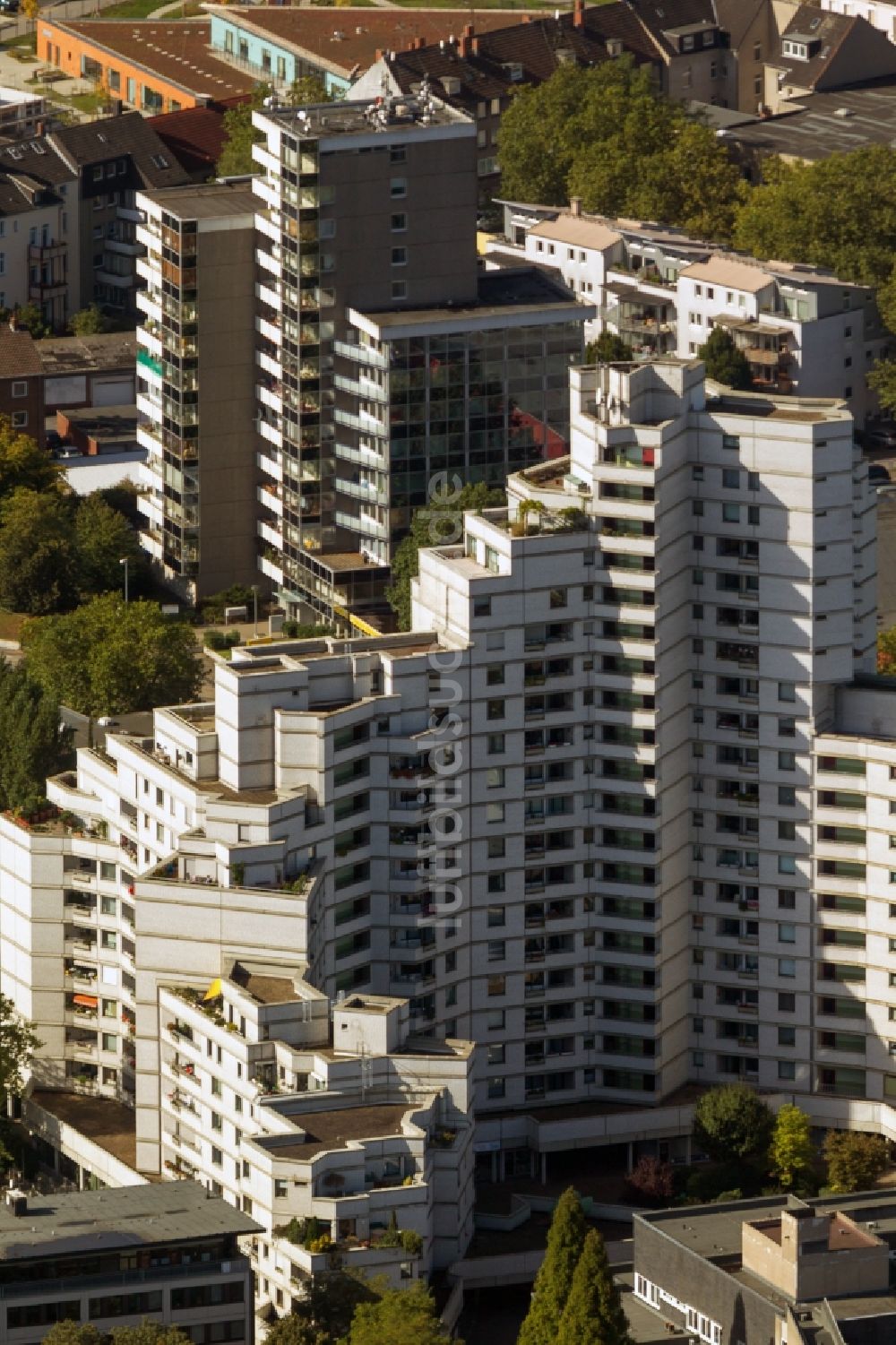 Luftbild Gelsenkirchen - Wohnhochhaus Weißer Riese in Gelsenkirchen im Bundesland Nordrhein-Westfalen