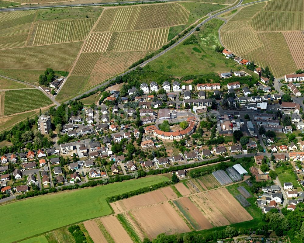 Bad Kreuznach aus der Vogelperspektive: Wohnhäuser in Bad Kreuznach im Bundesland Rheinland-Pfalz