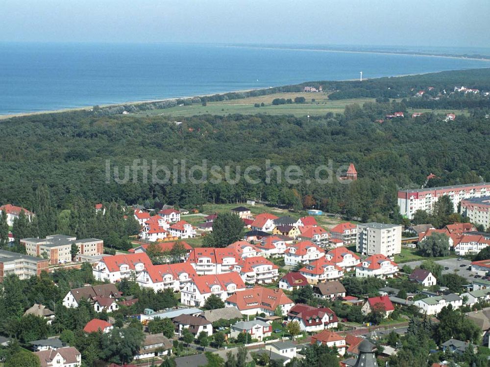 Luftbild Graal-Müritz - Wohnhäuser am Bauland Eselswiese der HAWO KG in Graal-Müritz