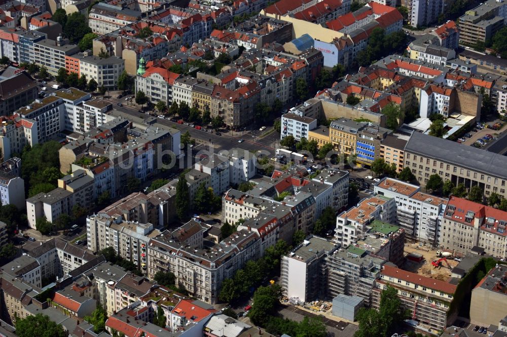 Berlin OT Charlottenburg aus der Vogelperspektive: Wohnhäuser in Berlin-Charlottenburg